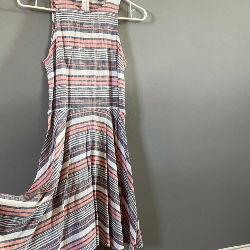 Striped Fit & Flare Dress